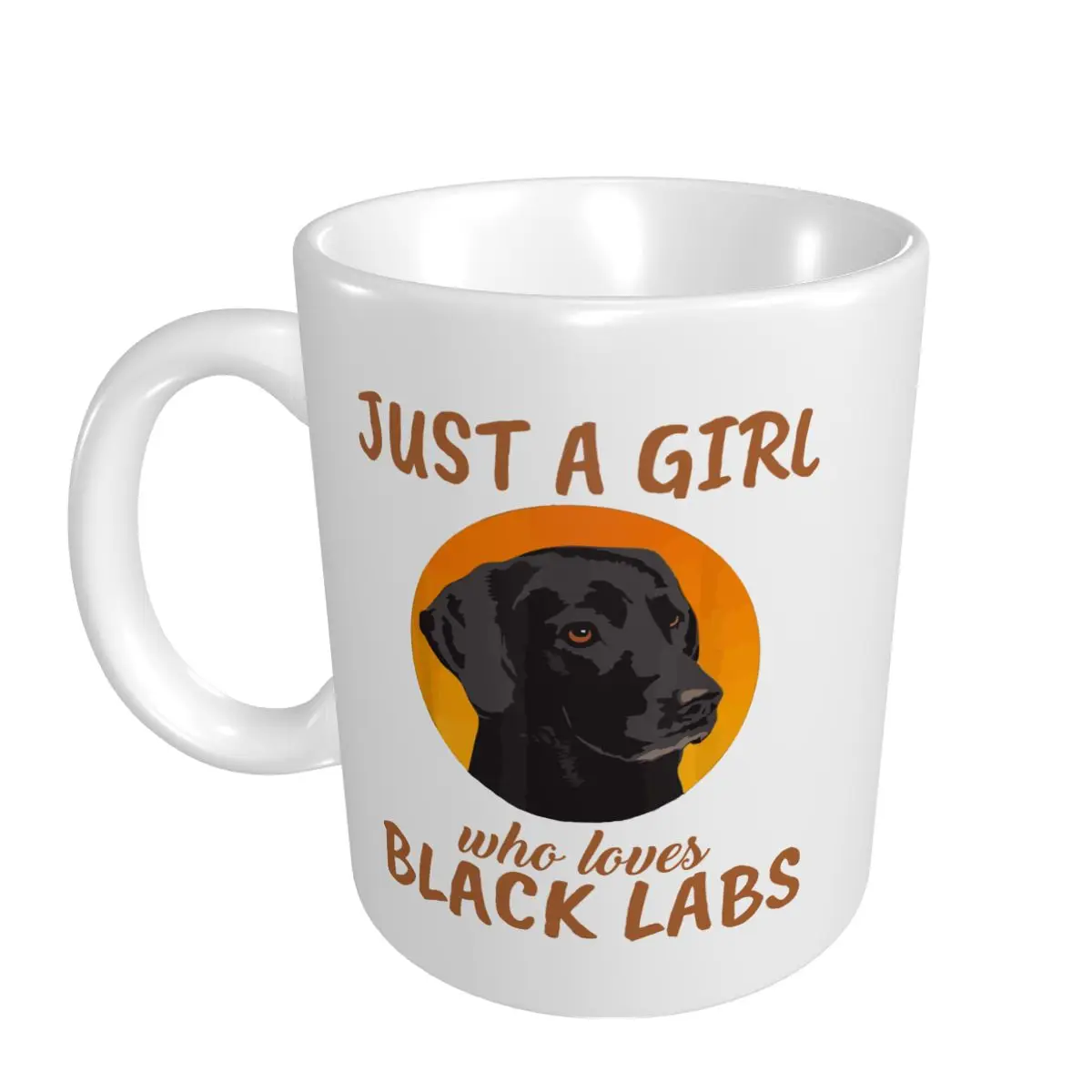 Mark Cup Mug Just A Girl Who Loves Black Labs Clothes Gift Black Labrador Retriever Coffee Mugs Tea Milk Water Cup Office Home