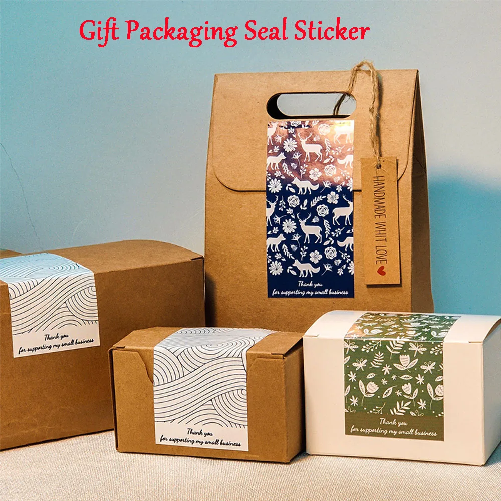 Custom Vinyl Sticker Personalized Logo Aesthetic Sticker Adhesive Paper Label for DIY Gift Packaging Envelope Seal