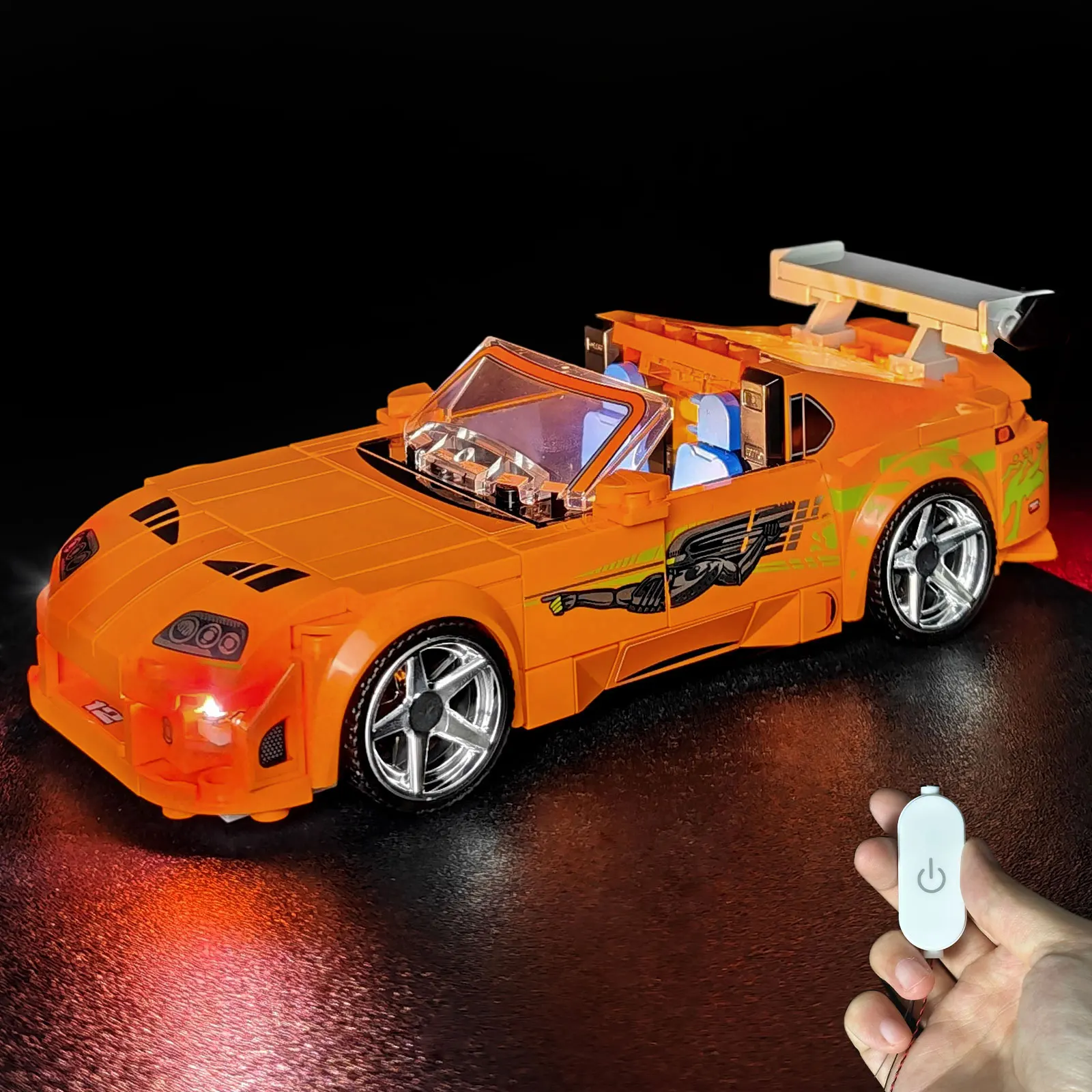 LED Lights Kit for Lego 77260,DIY Lights For The Fast and The Furious Toyota Supra MK4 MOC Building Blocks, Bricks Not Included view 2