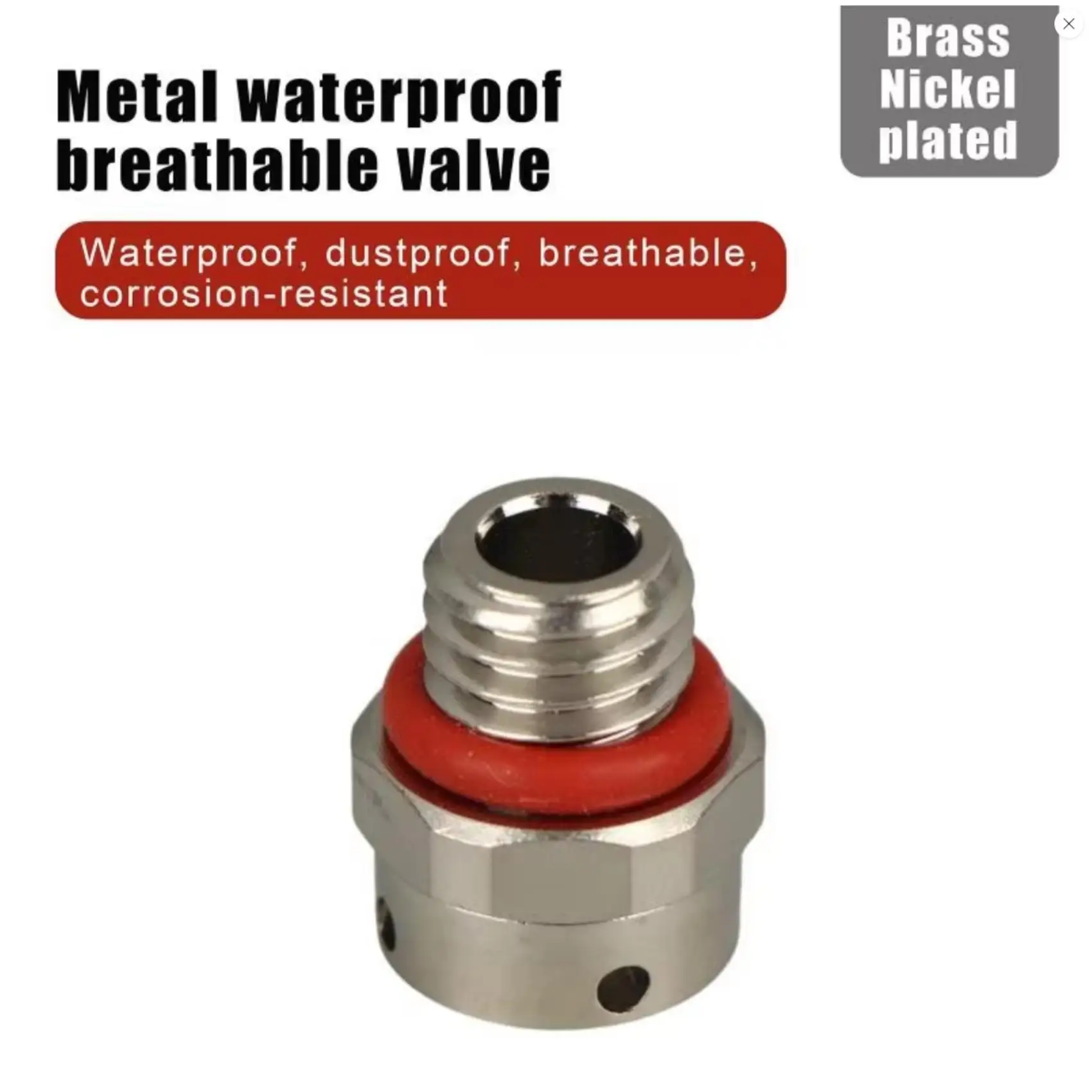 Air Vent Valve Waterproof Screw In Breather Vent Valve M5 M6 M8 M10 M12 M14 M16 M18 M20 Automatic Venting