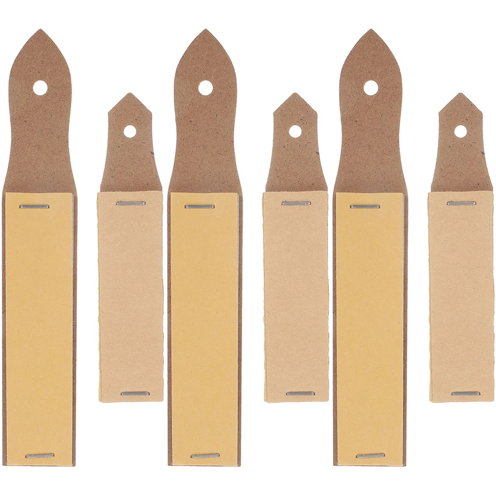 6 Pcs Tool Student Pencils Sandpaper Boards Sharpening 1650X300X080CM Sandboard Tip Artistic Painting Supplies