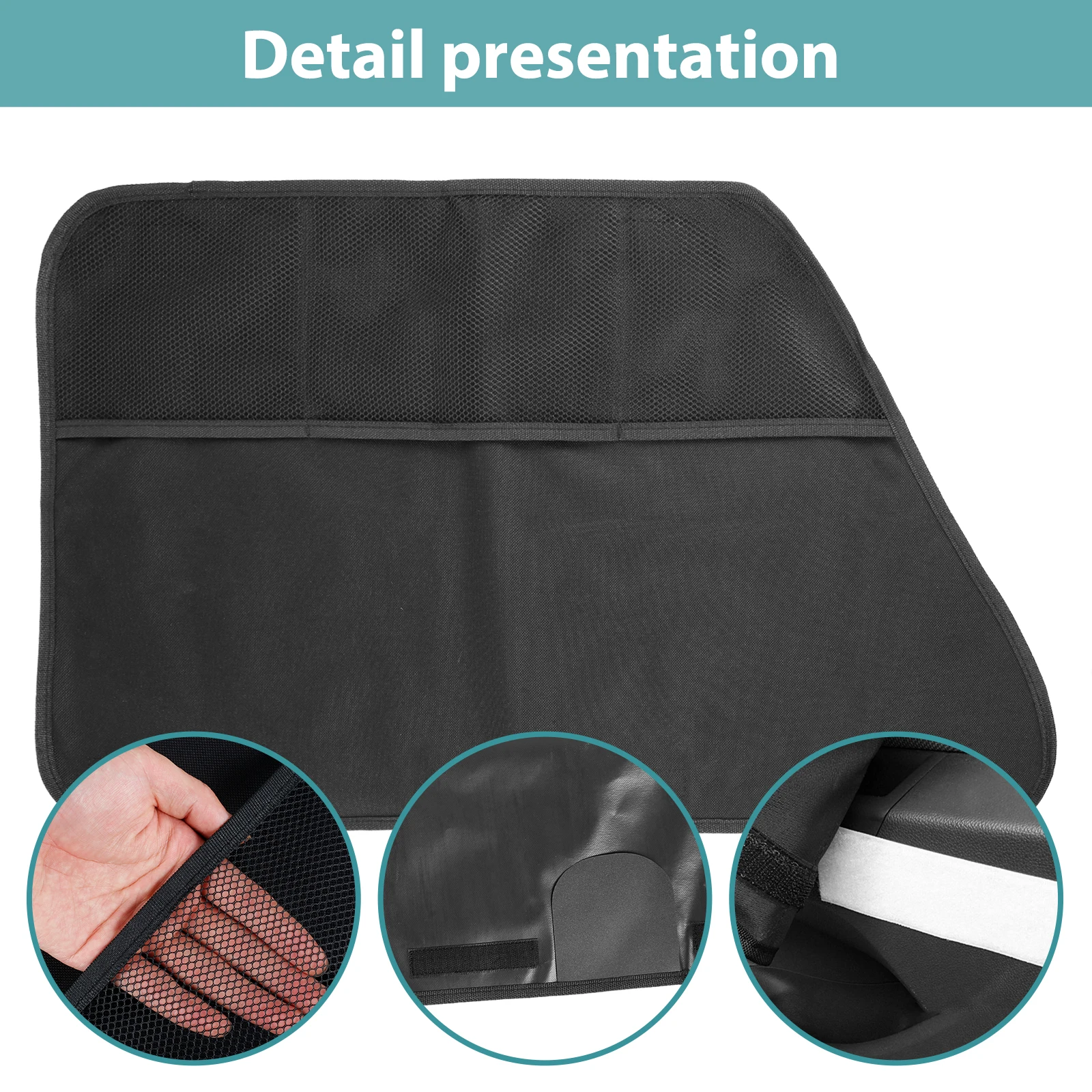 2Pcs Car Pet Mat Oxford Cloth Side Door Anti Scratch Anti Kick Car Door Window Protective Mat Universal Car Supplies With 3 bags