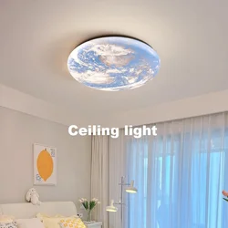 Full spectrum Earth Bedroom Ceiling light Moon corridor balcony corridor light Creative children's room lamp ceiling light gift