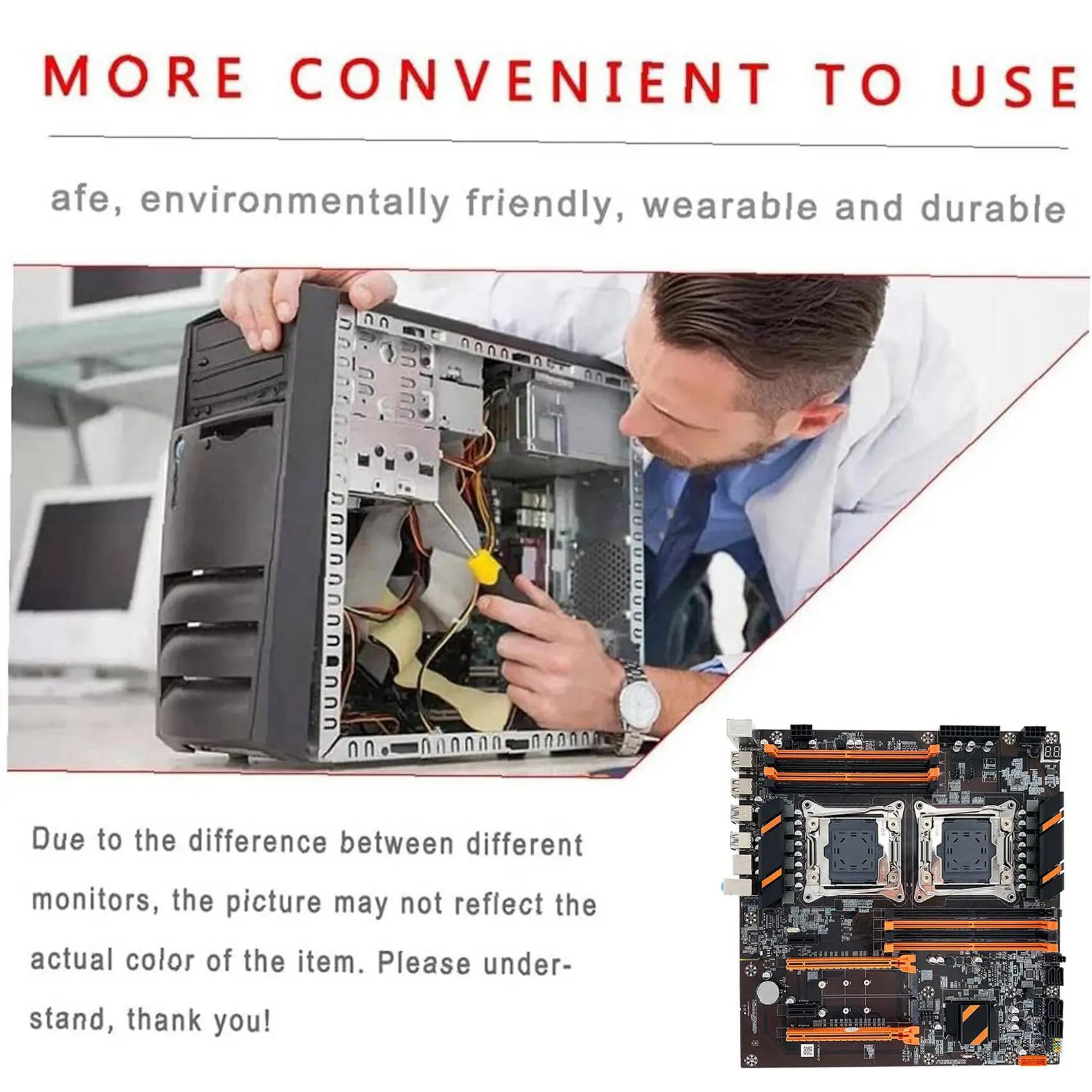 X99 اللوحة الأم ثنائية وحدة المعالجة المركزية ، ساتا ، كابل التبديل ، حاجز ، الشحوم الحرارية ، LGA ، كابل DDR4 ، دعم 2011v3