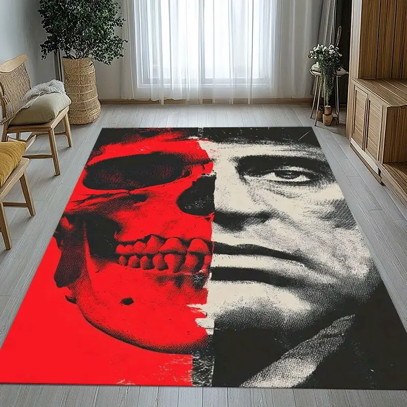 Retro Movie The Godfather Vito Corleone Soft Non-Slip Area Rug for Living Room,Bedroom Playroom Carpet Mat for Sofa,Home Decor