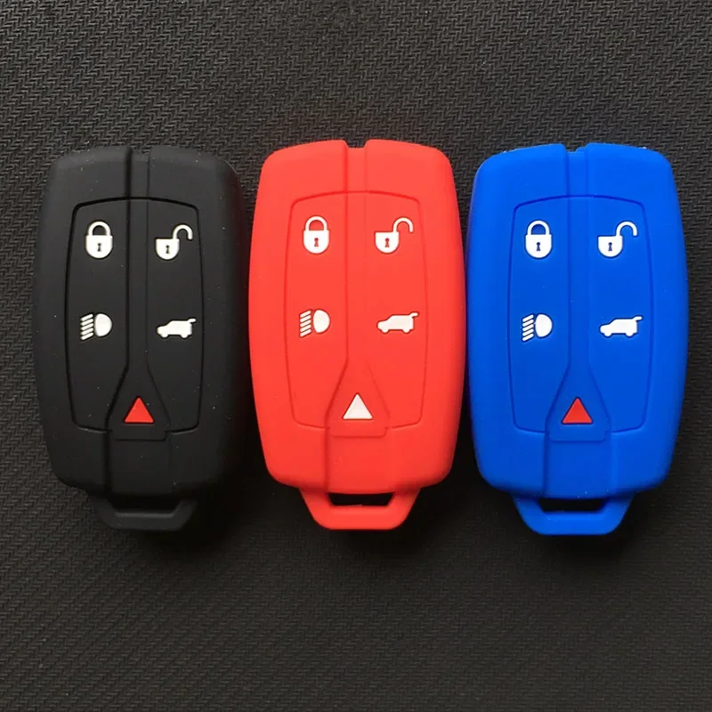 5 Buttons silicone Car Remote Smart Keyless Fob Case Shell cover For Land Rover Freelander 2 key