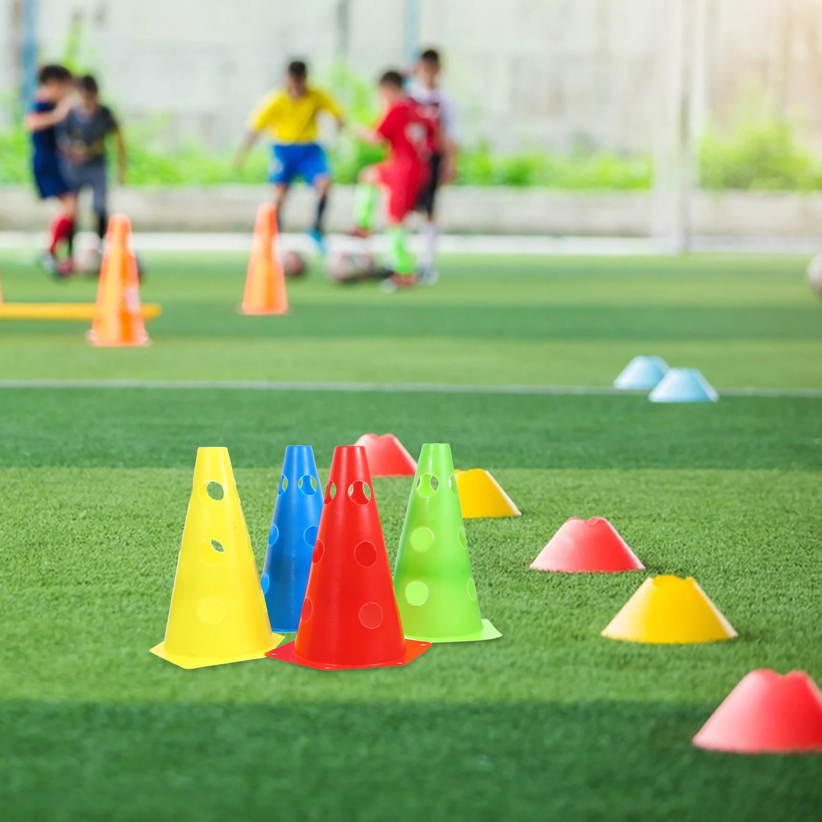 

24 Pcs Training Cones Soccer for Sports Colorful Plastic Traffic Driving Marker