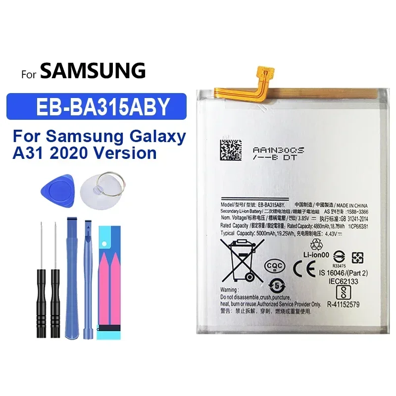 Battery For Samsung Galaxy  A71 A70 A60 A53 A51 5G A50 A42 A72 A41 A40 A31 A21s A20e A10e A13 SM-A705 SM-A5360 A5360 A33