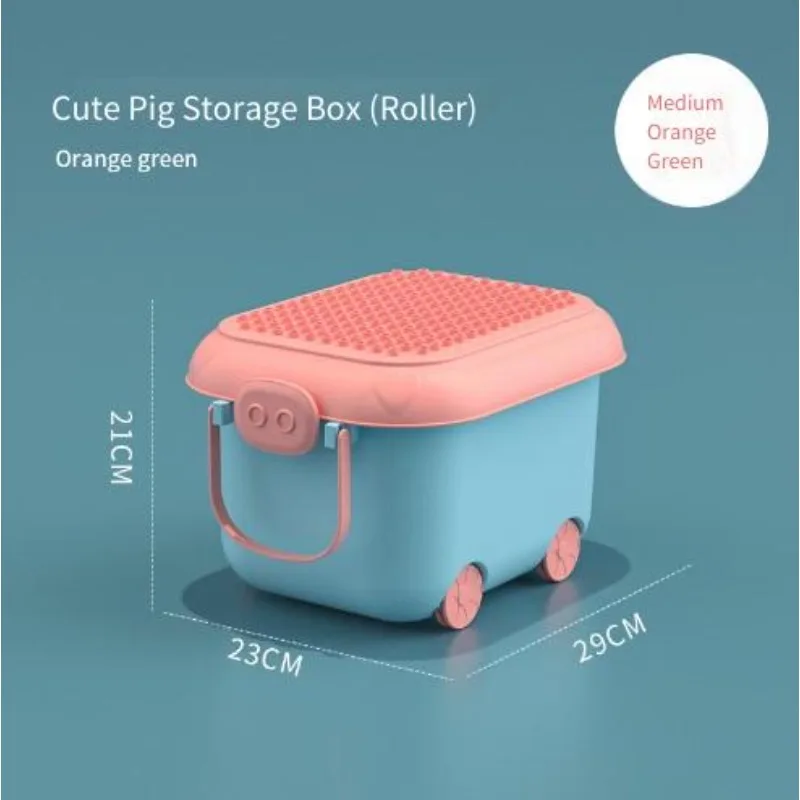 

Children's Toy Storage Box Clothing Building Block Storage Box Organizer Box with Cartoon Cute Fun Large Capacity Storage Box