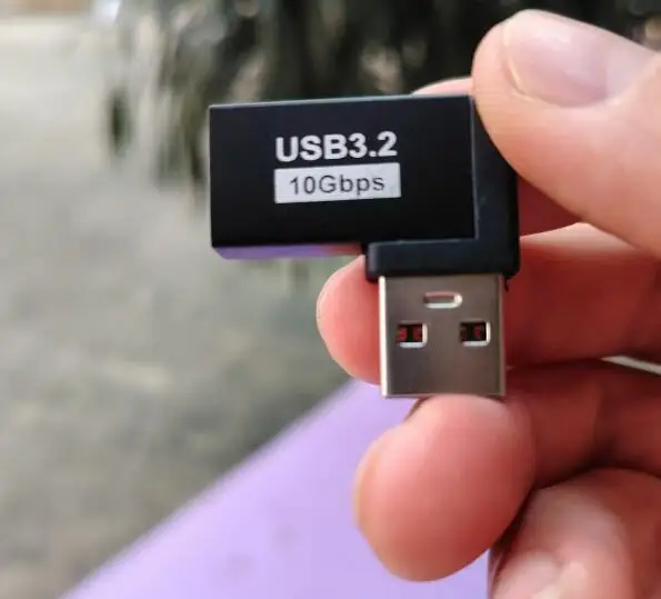 90 Graden USB 3.0 Man-vrouw Haakse Uitbreiding Adapter USB Opwaartse Elleboog Adapter 10 Gbps Voor Laptop PC connector Converte