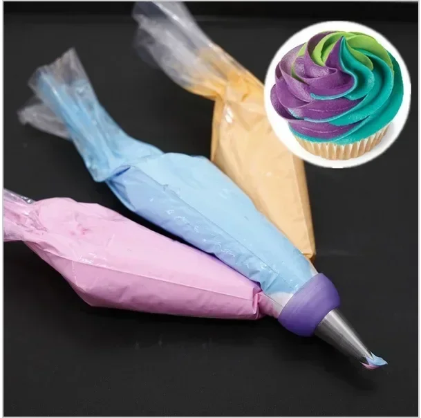 3Color Cream Pastry Bag Nozzle Adapter Nozzles Chocolate for Cake Single Hole Three Holes lcing Piping Cream Cupcake Decorating