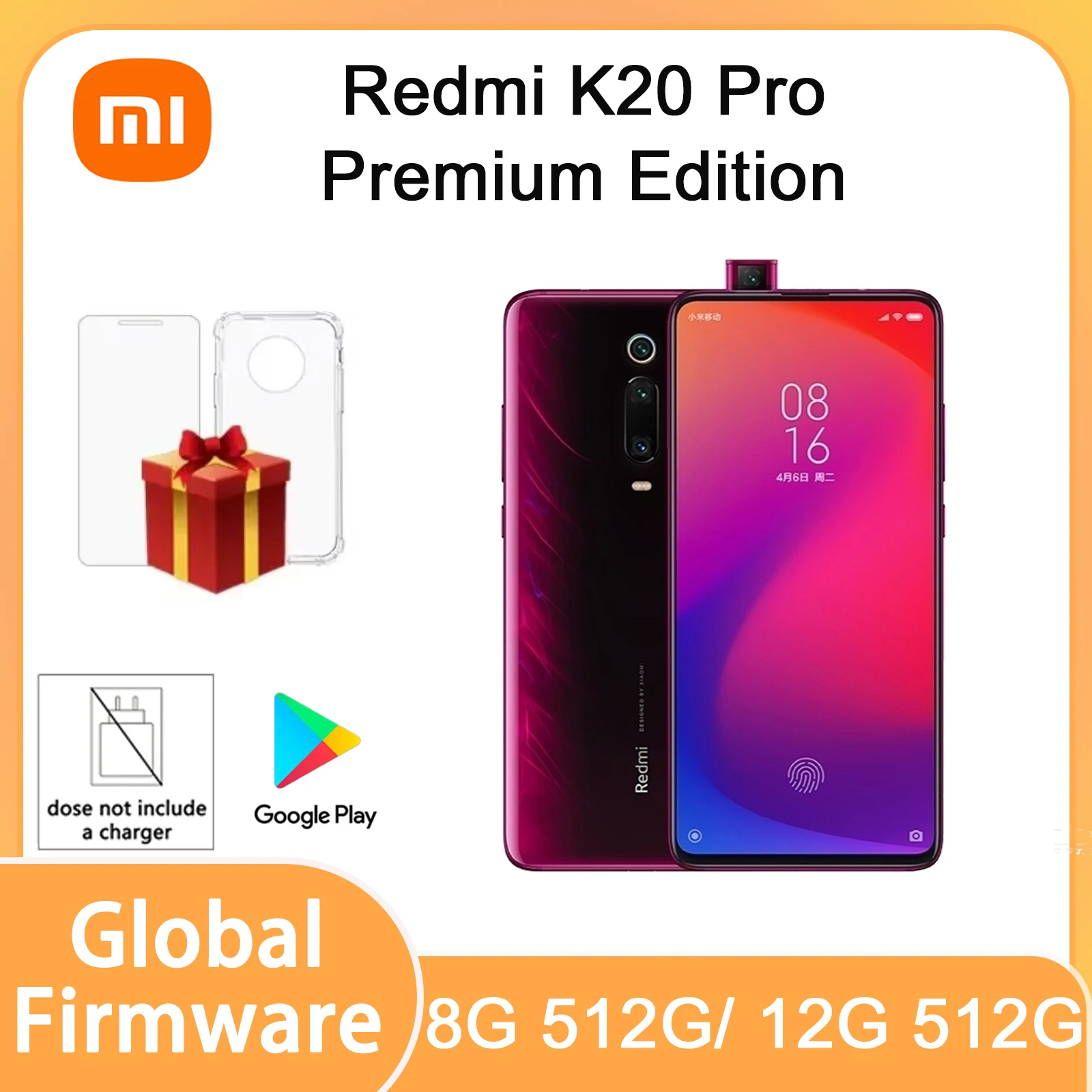 Global firmware Xiaomi redmi K20 Pro Premium Edition 9T pro smartphone Qualcomm Snapdragon 855Plus 6.39inchs 48MP no charger