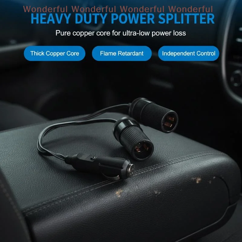 Cigarette Lighter Extension Cable Adapter Replacement Parts Durable Professional Wear Resistant Accessories 1/2/3/5M 12V