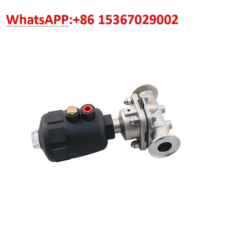 

Type B 316 stainless steel clamp type quick card silicone.Double membrane,sanitary grade quick-loading pneumatic diaphragm valve