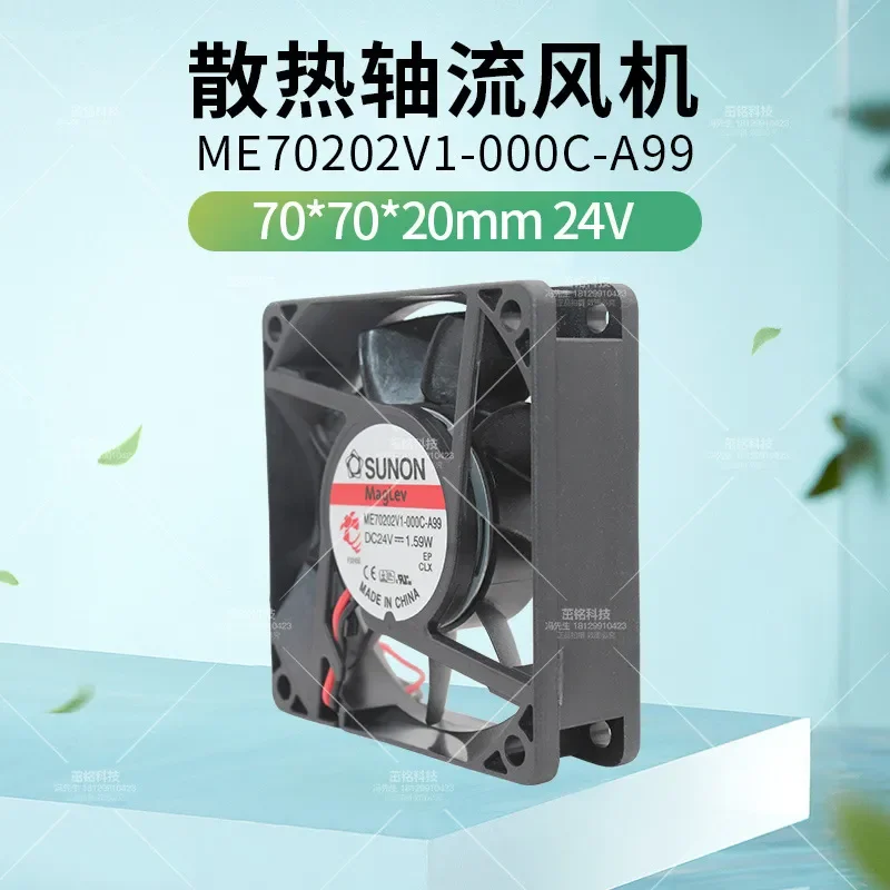 New Original Built-in SUNON 7020 24V Inverter Cooling Fan for ME70202V1-000C-A99