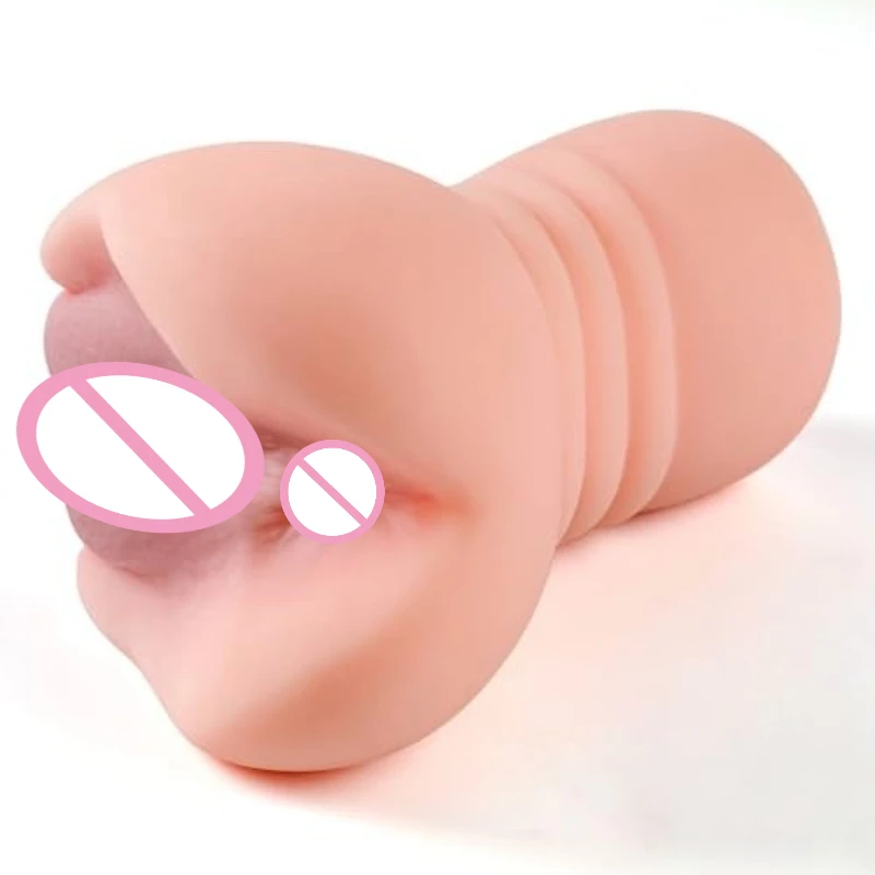 Men's Aircraft Cup Male Masturbator Oral Vaginal Anal Masturbation Soft Real Vagina Pocket Pussy Sex Toys for Men Blowjob 18+ view 4