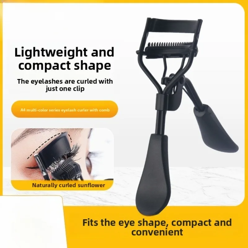 櫛付きまつげカーラー、携帯用プロ仕様まつげカーラー、櫛とピンセット付き、まつげカーリングクリップ、化粧品、アイビューティーツール