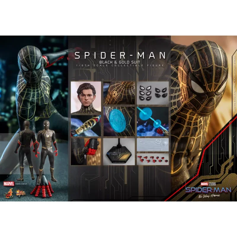 

HotToys HT 1/6 MMS604 Spider-Man 3 Heroes Without Return BLACK GOLO SUIT Action Figure Model Hobbies Collection