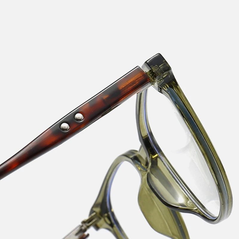 Korean Style Anti Blue Light TR90 Circular Insert Frames Men Women Optical Prescription Glasses Fashion Computer Eyeglasses 8009