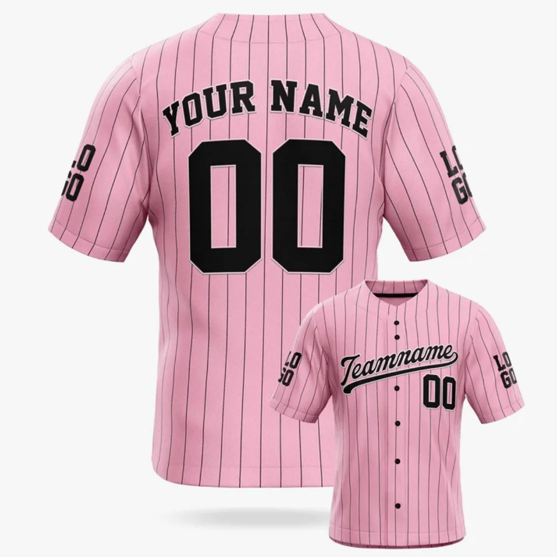 

Custom Baseball Jersey Old Pinstripe - Design Your Own 3D Printed Men For Women Shirt Casual Team Shirts