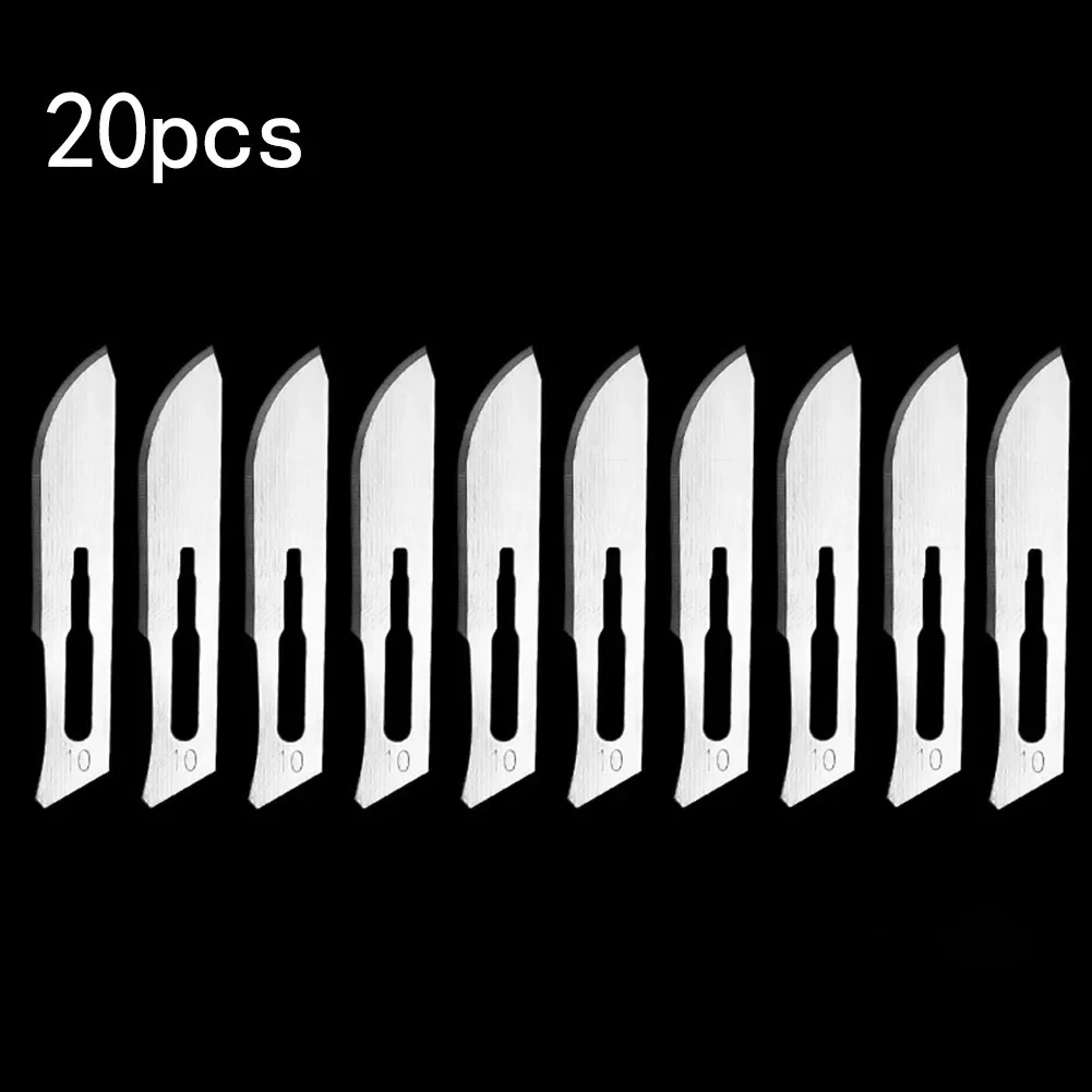 20pc Stainless Steel ESurgical Scalpel1 Blade Ngraving & Wood Carving Tool 10# 11# 12# 15# 20# 22# 23#/24# Blades Scalpel1 Craft