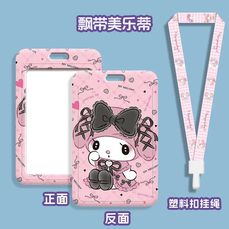 Melody  ID Badge Holder Lanyard Retractable Clip Slip Credit Card Holders Neck Strap Girls Door Card Case Keychain Reel Yoyo view 2