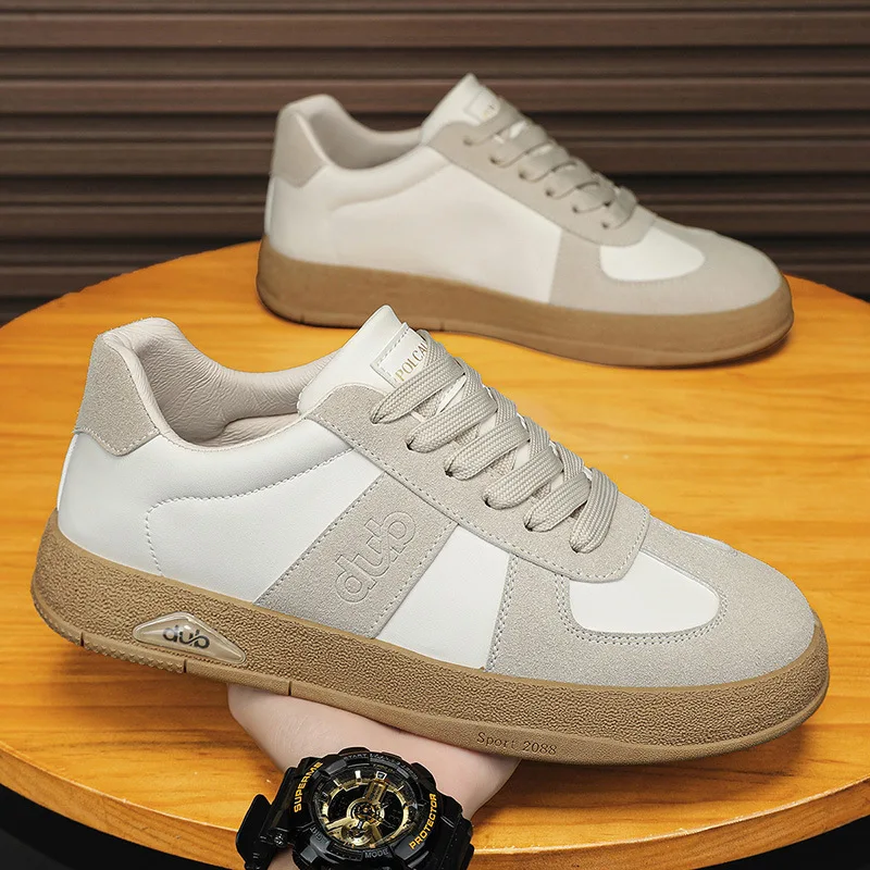 

Men's Trend Casual Shoes Flats Shoes White Sneakers Breathable Leisure Male Sneakers Non-slip Footwear Men Vulcanized Shoes