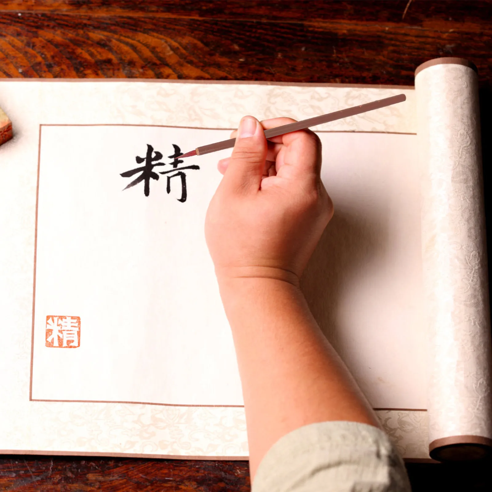 

5pcs Chinese Painting Calligraphy Brush Pens High Grade Long Lasting Color Not Fade For Home School Office Use Paint Brushes