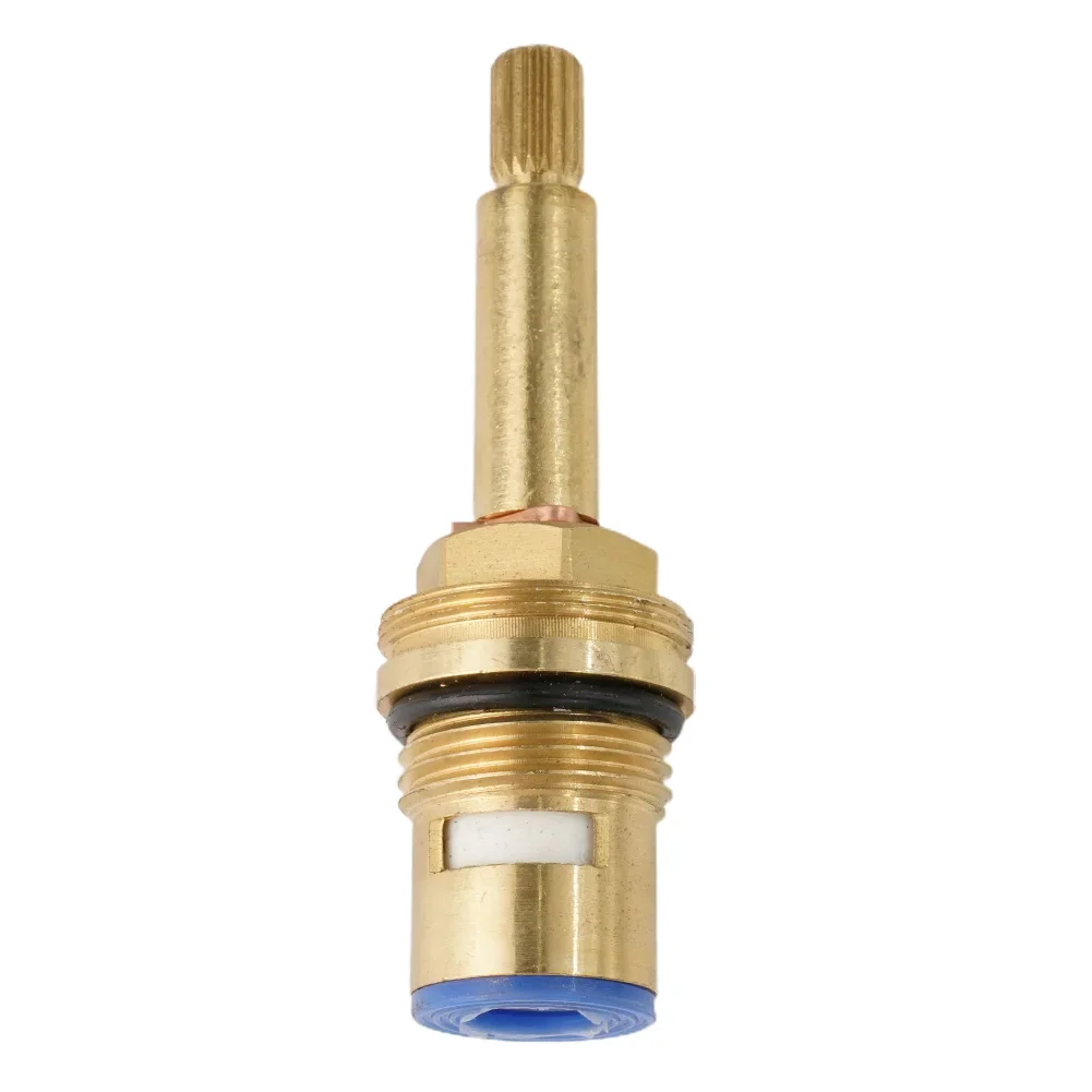 Hot Water Tap Valve 1/2inch 1pcs Bronze Valve Core Copper Body Cartridge Quarter Long Stem Shower Bath Turn Flow