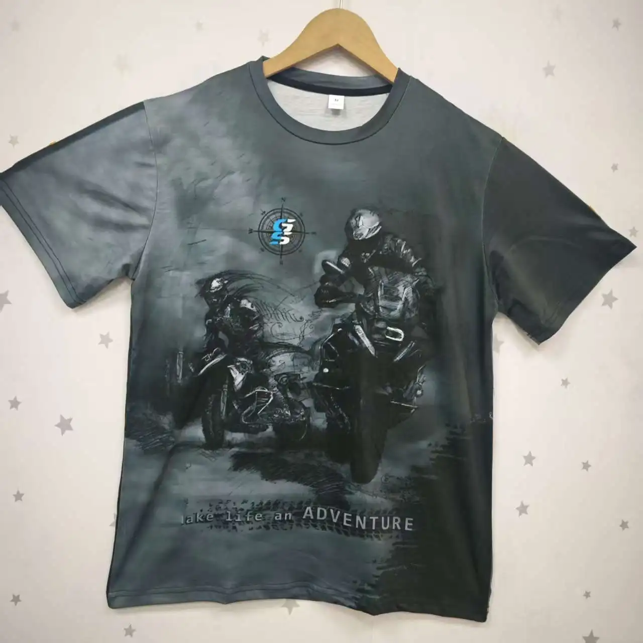 الاتجاه الصيفي للرجال الهيب هوب الأمريكي القديم بأكمام قصيرة، بلوزة فردية مكشوفة الكتفين، فضفاضة نصف كم الاتجاه S #1