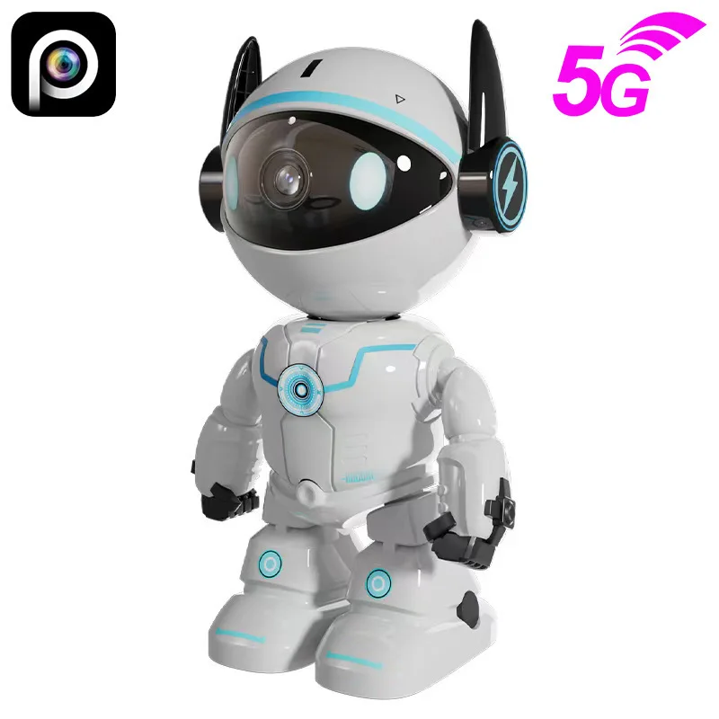 2MP 1080P Hi-Easy APP 360Degree Wireless PTZ IP Robot Camera  Intercom Home Security CCTV Monitor