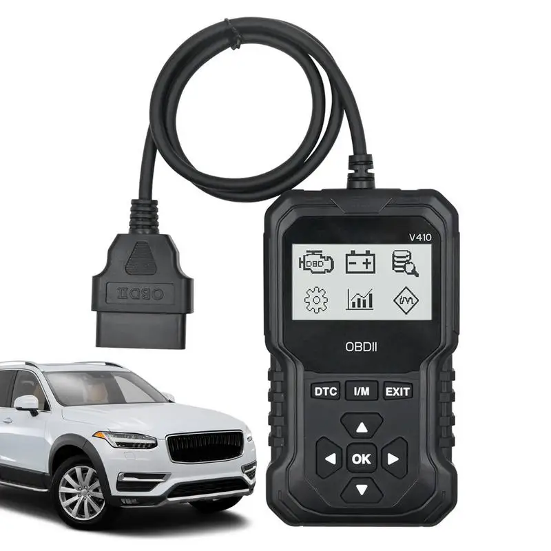 Multilingual OBD2 Scanner Diagnostic Tool Check Engine Light Read & Erase Fault Codes Check Emission Monitor Code Reader for Car