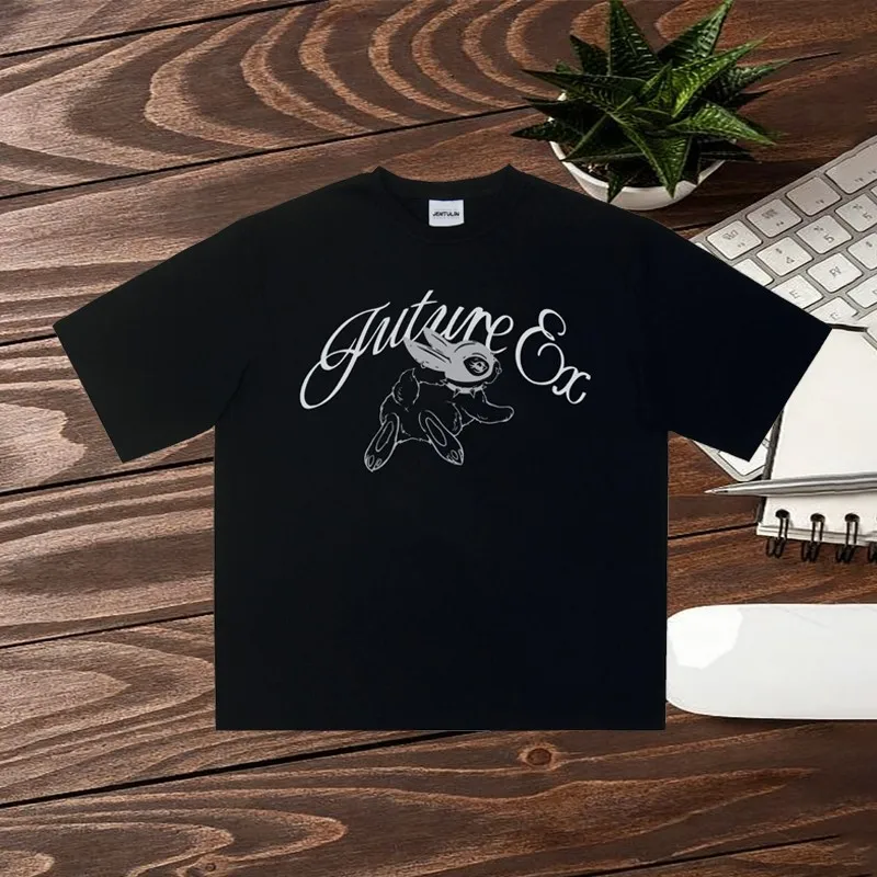 Y2K Harajuku الكرتون نمط مطبوعة المرأة القطن الخالص المتضخم تي شيرت الجمالية الرجعية فاسق ملابس علوية الفتيات الإلكترونية #5