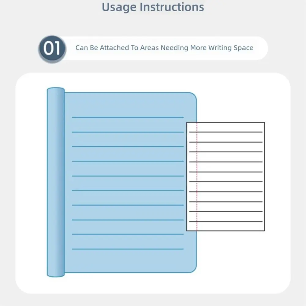 100 Pz/set Semplice Autoadesiva Espansione Note Appiccicose Esstenibili Tearable Memo Pad Etichette Adesive Appiccicose Adesivo Ufficio Scolastico
