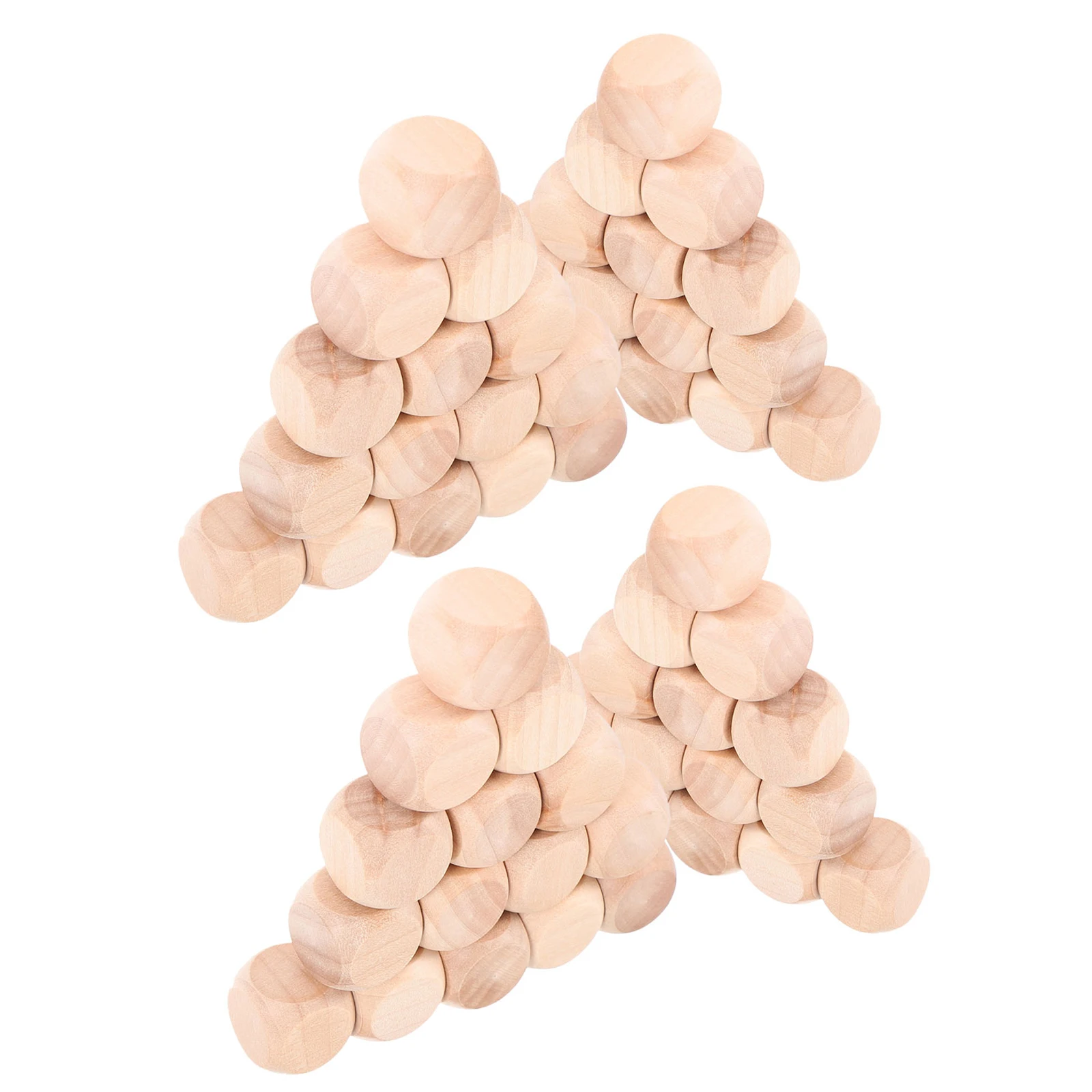 

50Pcs 18Mm Wooden Blank Smooth Rounded Edges for DIY Projects Versatile Use in Board Games and Crafts 18Mm