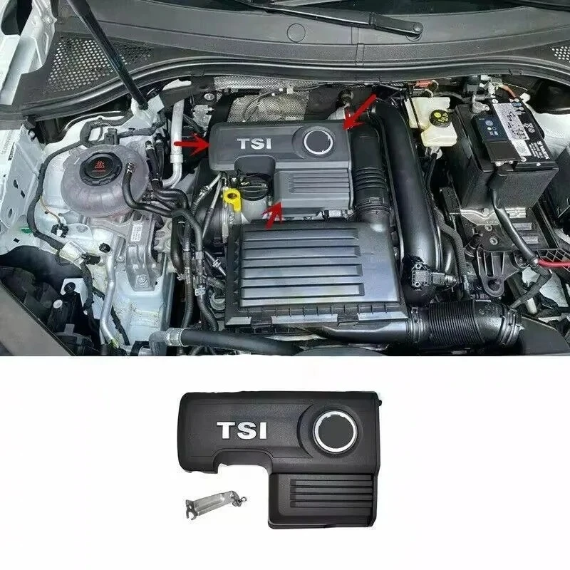 Cubierta Protectora Contra Polvo para Motor 04E103925H para Motor EA211 1.4T Compatible con V W Golf 7 MK7 Jetta Sagitar Lamando Lavida Bora Taos