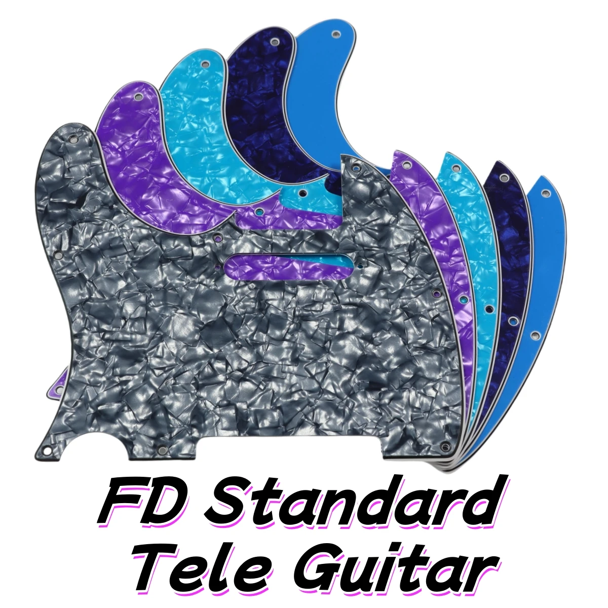 Feiman Custom Parts -For US Left Handed FD 8 Screw Holes 2000 Standard Tele Guitar Pickguard Scratch Plate Multi Color Choice 1