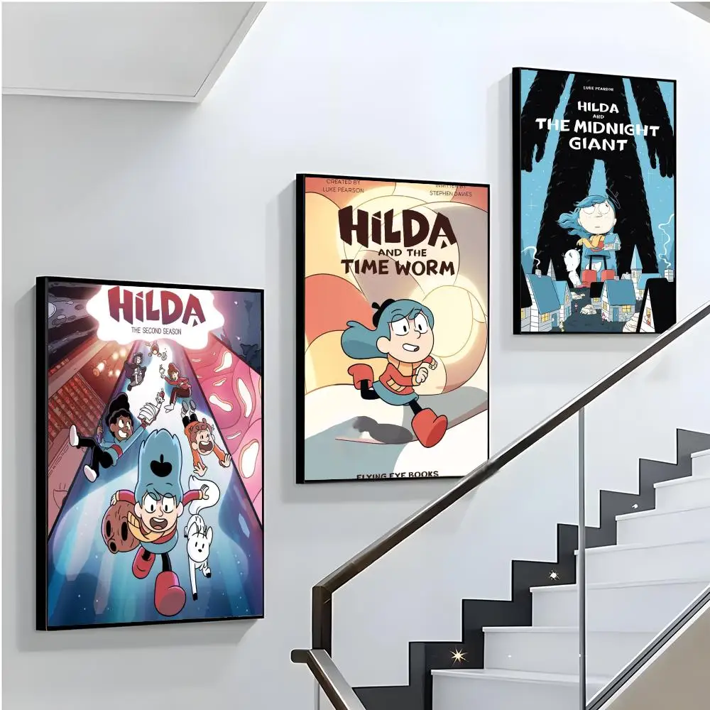 

HD Art Anime Cartoon H-HildaS Poster Mural Wallart Poster Waterproof Vintage Print Decor for Home Decoration DIY Durable