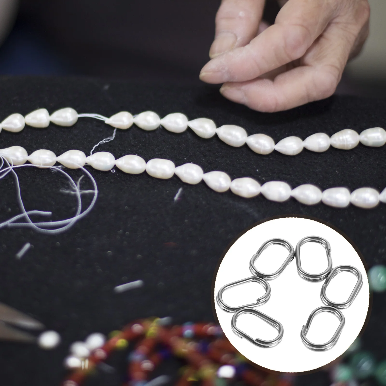 

100 шт. овальных двойных соединительных колец из нержавеющей стали для изготовления ювелирных изделий, коннекторы для ожерелий, фурнитура для серег, браслетов, рукоделия
