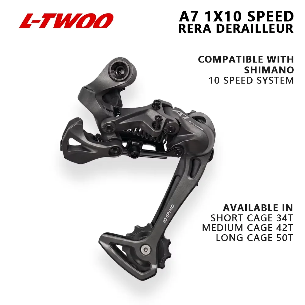 LTWOO A7 10 Speed Rear Derailleur MTB Mountain Bicycle Derailleurs Compatible with DEORE M4100 M6000 10s Folding Bike Cycle Part