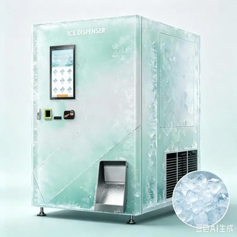 Customized Ice Cube Vending Equipment Commercial Automatic Ice Maker Energy Saving Cooling Technology