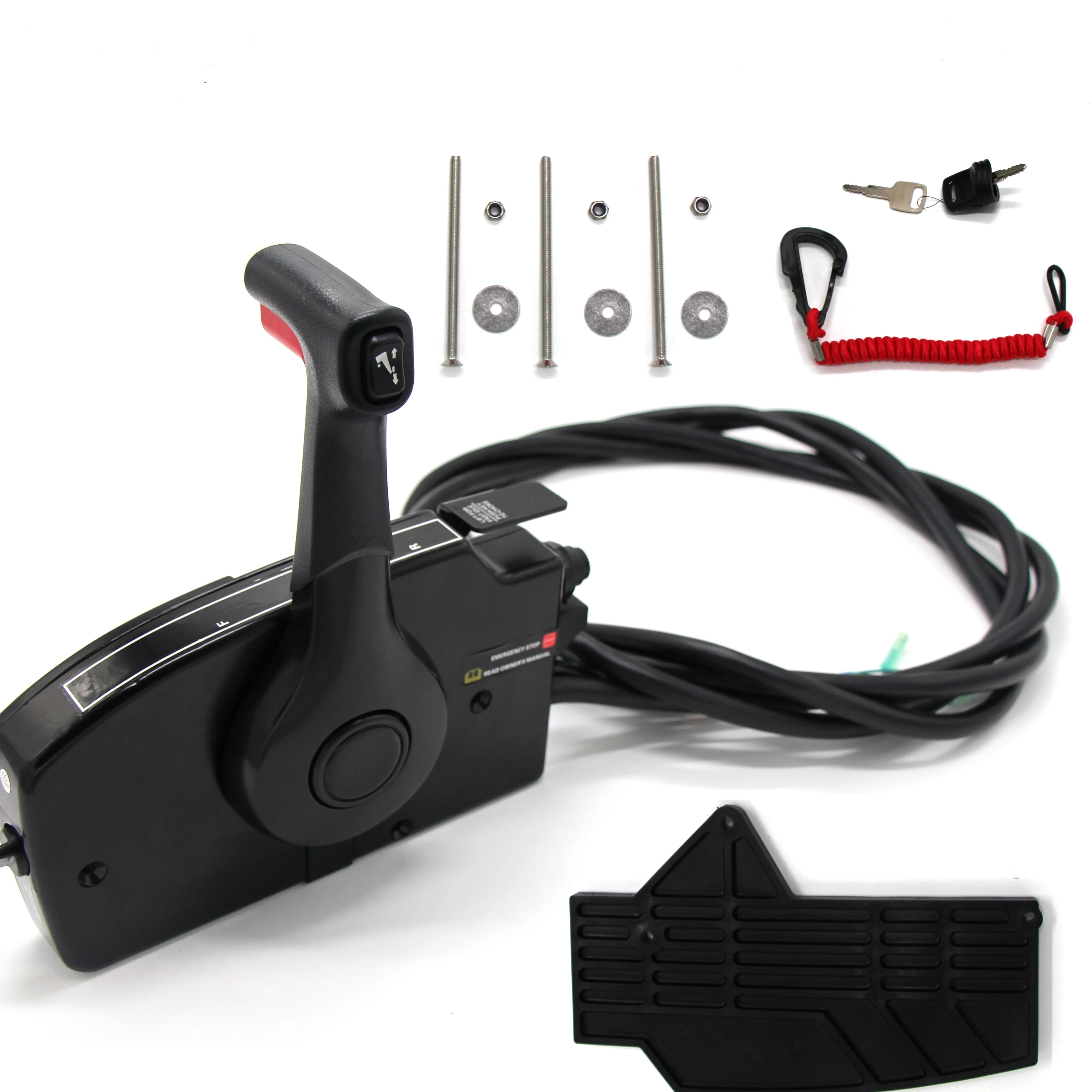 881170A15 لمحرك القارب الجانب جبل صندوق التحكم عن بعد مع 8 دبوس 2 السكتة الدماغية محرك خارجي اليد اليمنى سحب للفتح #1