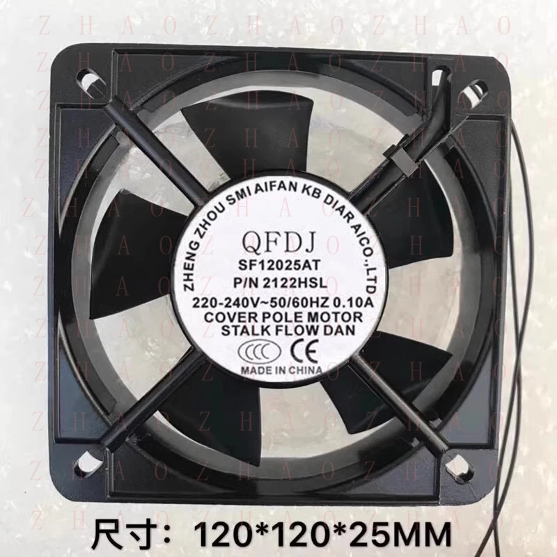 

L+ FOR QFDJ SF12025AT 2122HSL 12025 220V-240V 0.10A 12CM 2-wire cooling fan