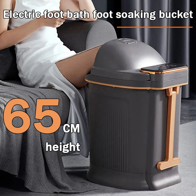 Fumigation Calf Feet Spa Foot Bath Massager Electric Bucket Tropical Automatic Massage Massag Detox Machine Foldable Roller 65cm