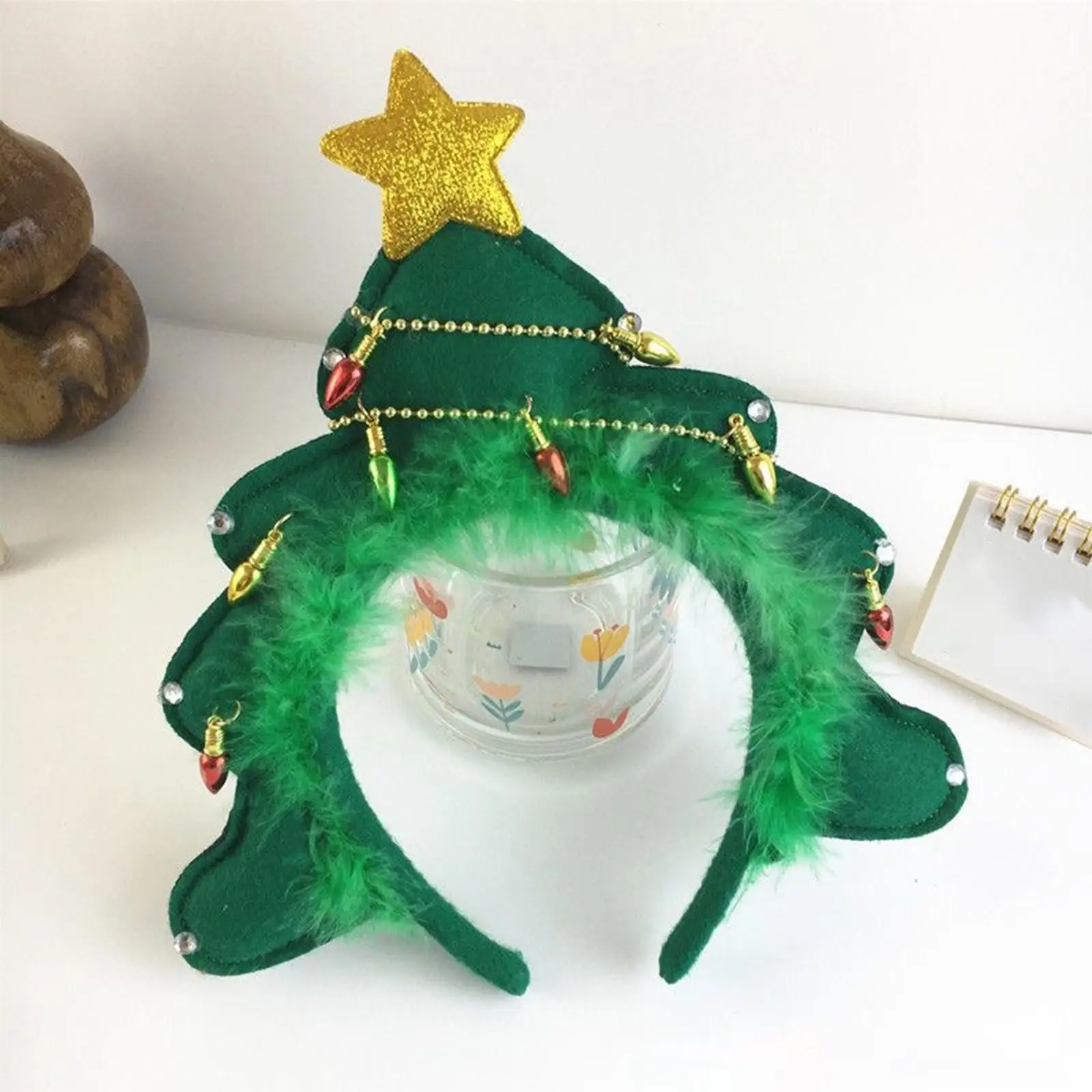 

Рождественская повязка на голову для девочек и женщин, украшение, милая рождественская повязка для волос, косплей