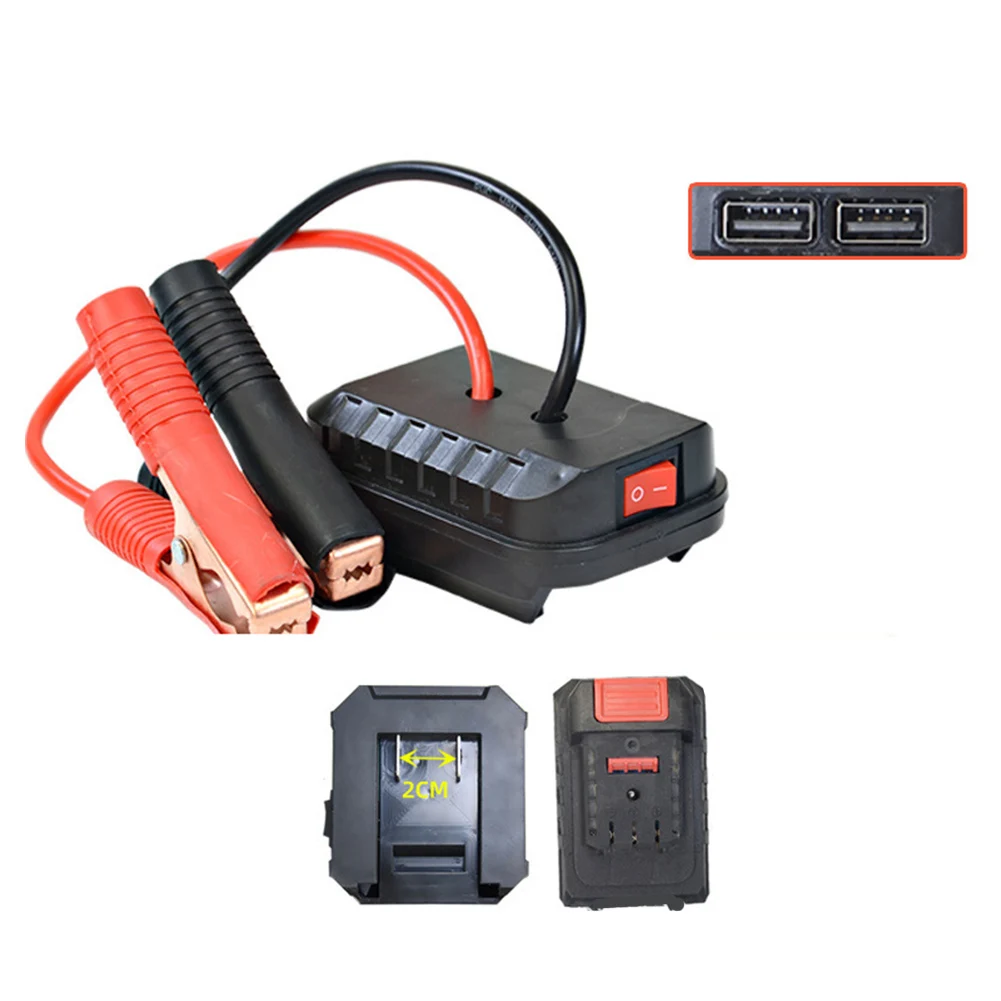 1set A3/2106 Jump Starter Adapter Dayaikan Peralatan Anda Dengan Dual USB & Dukungan 12V Jump Starter Mobil Alat Daya Baterai Aksesoris