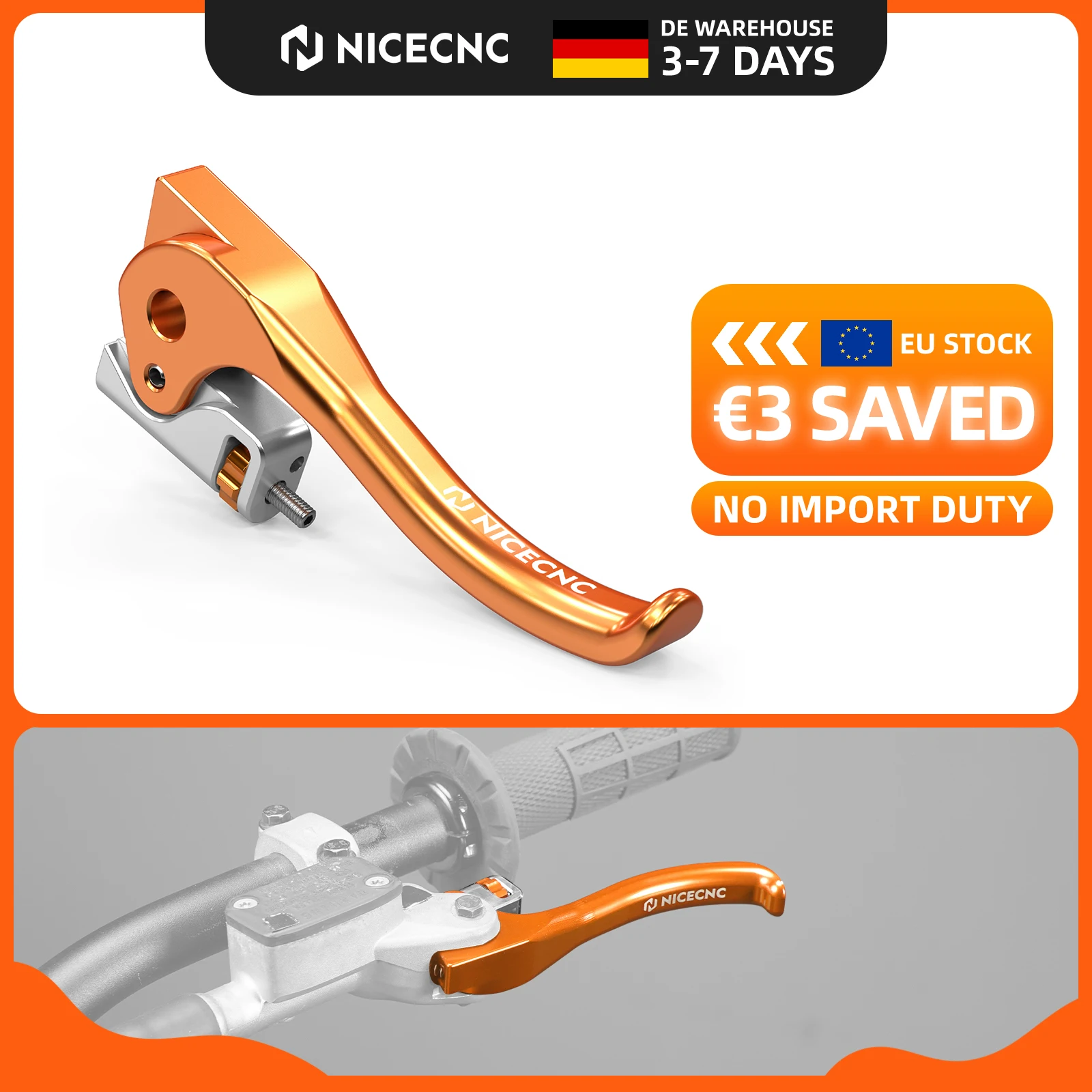 (EU-Lager) Für 2024-2026 KTM EXC 300 EXC 250 EXCF 350 SX 125 SXF 250 SXF 450 XC XCF XCW EXC 300 TPI Six Days 2006-2023 Kurzer Kupplungshebel