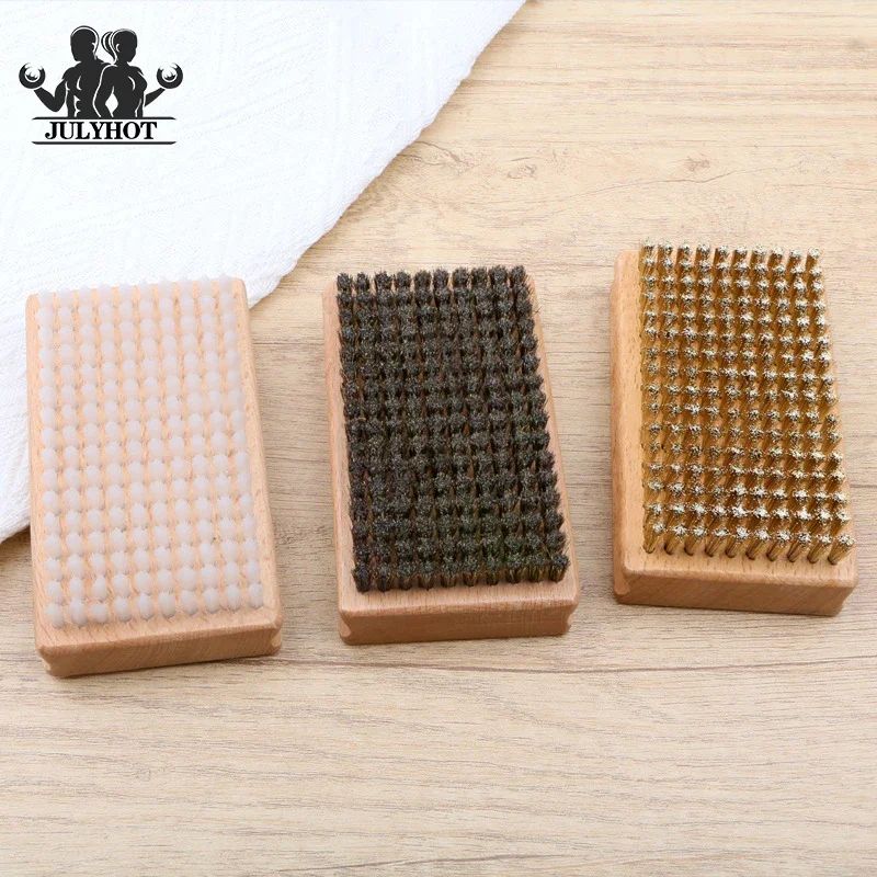 1PC Wooden Handle Brass/Nylon/Horsehair Ski Waxing Brush Snowboard Maintenance Tool Snow Wax Brush Ski Brush Ski Accessories