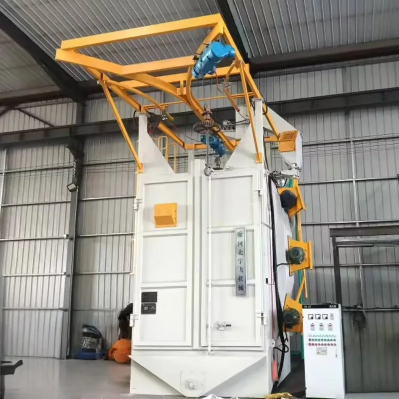 Shot Peening Machine Hook Type Shot Blasting Machine for Engineering Machinery Workshop Aluminum Parts Surface Cleaning