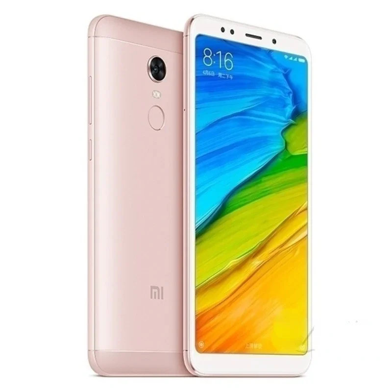 هاتف Xiaomi Redmi 5 plus الذكي بطارية 4000mah هاتف محمول يعمل بنظام أندرويد بشريحتين للتعرف على بصمات الأصابع Snapdragon 625 هاتف مستعمل